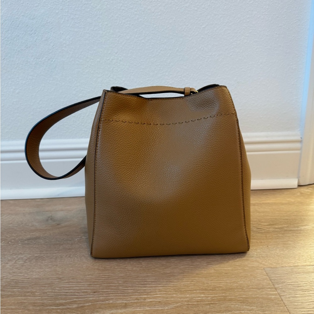 Tory Burch Leather Shoulder Bag/Tiramisu color - Picture 3 of 16